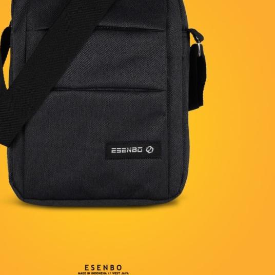 ➺ Tas Selempang Pria ESENBO IMPERION10 PRO - Tas Slingbag Premium ESENBO - Hitam LITE ➼