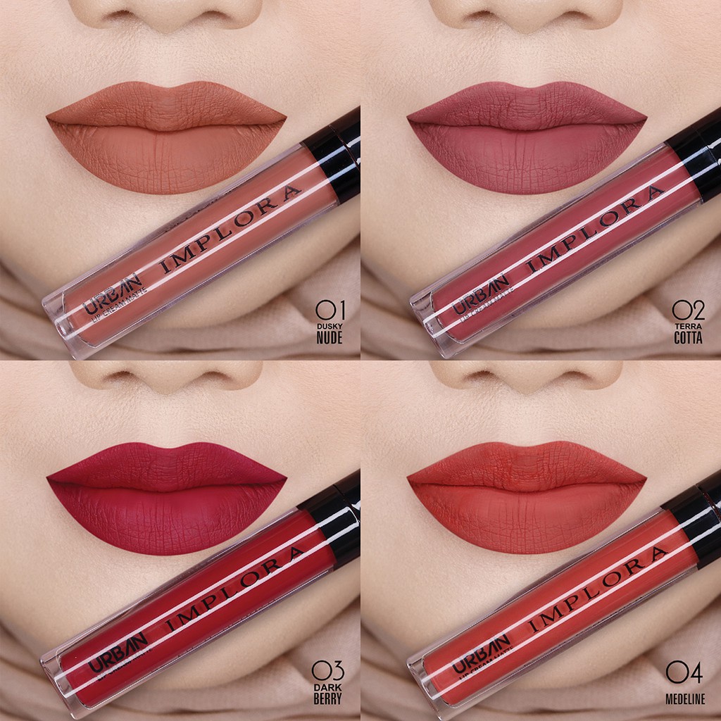 ❤ IMPLORA ✔️BPOM Urban Lip Cream Matte ORIGINAL❤