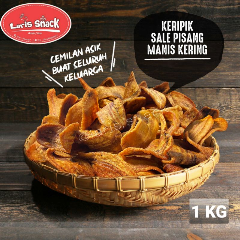 

Keripik Sale Pisang Manis Kering Snack Kiloan 1000gr