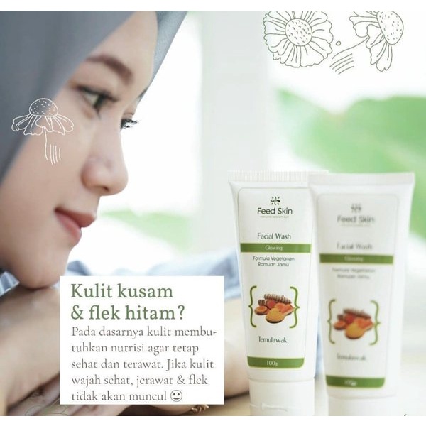 Feed Skin Facial Wash Sabun Pembersih Muka Pria Wanita Jerawat Wajah Glowing