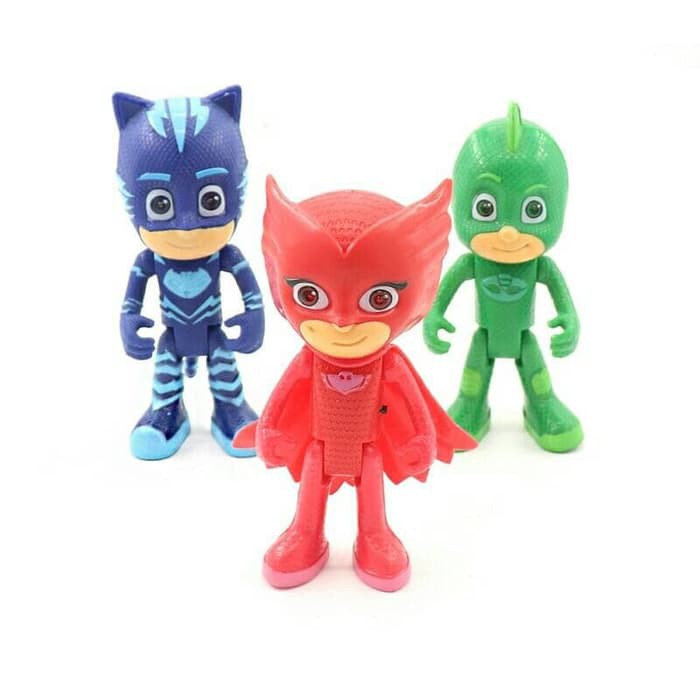 Figure Pj Masks Ukuran Besar Dengan Lampu harga 3 Pcs atau Kado Mainan Anak Pj Masks