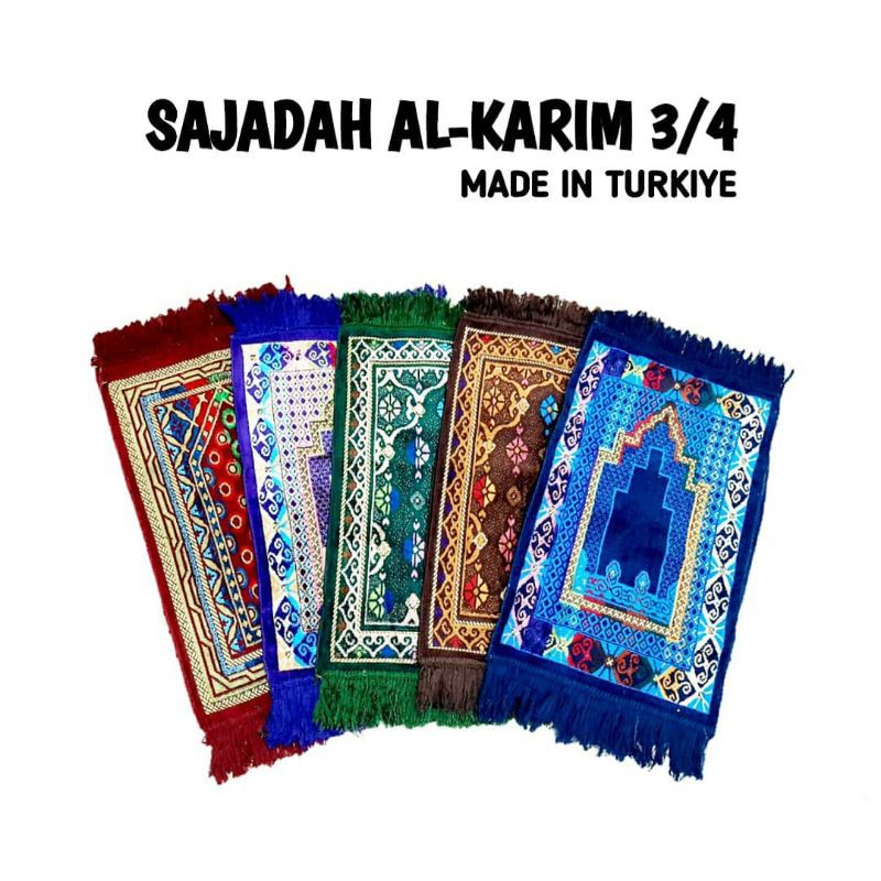 SAJADAH MUKA / SAJADAH WAJAH / SAJADAH ANAK / ALkarim 3/4-1