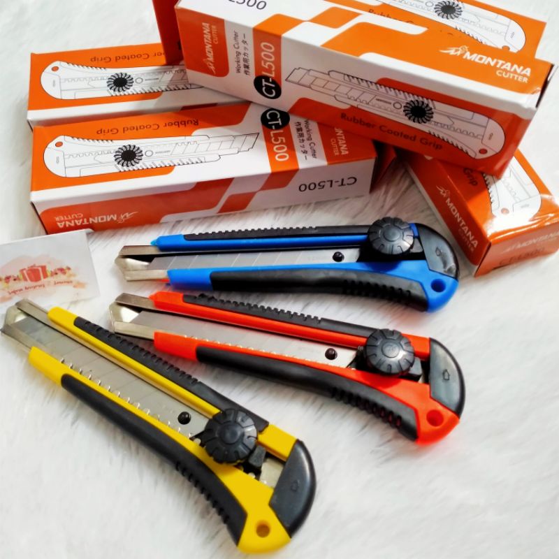 

Cutter Montana/ pisau Cutter super tajam warna warni / cutter Montana murah