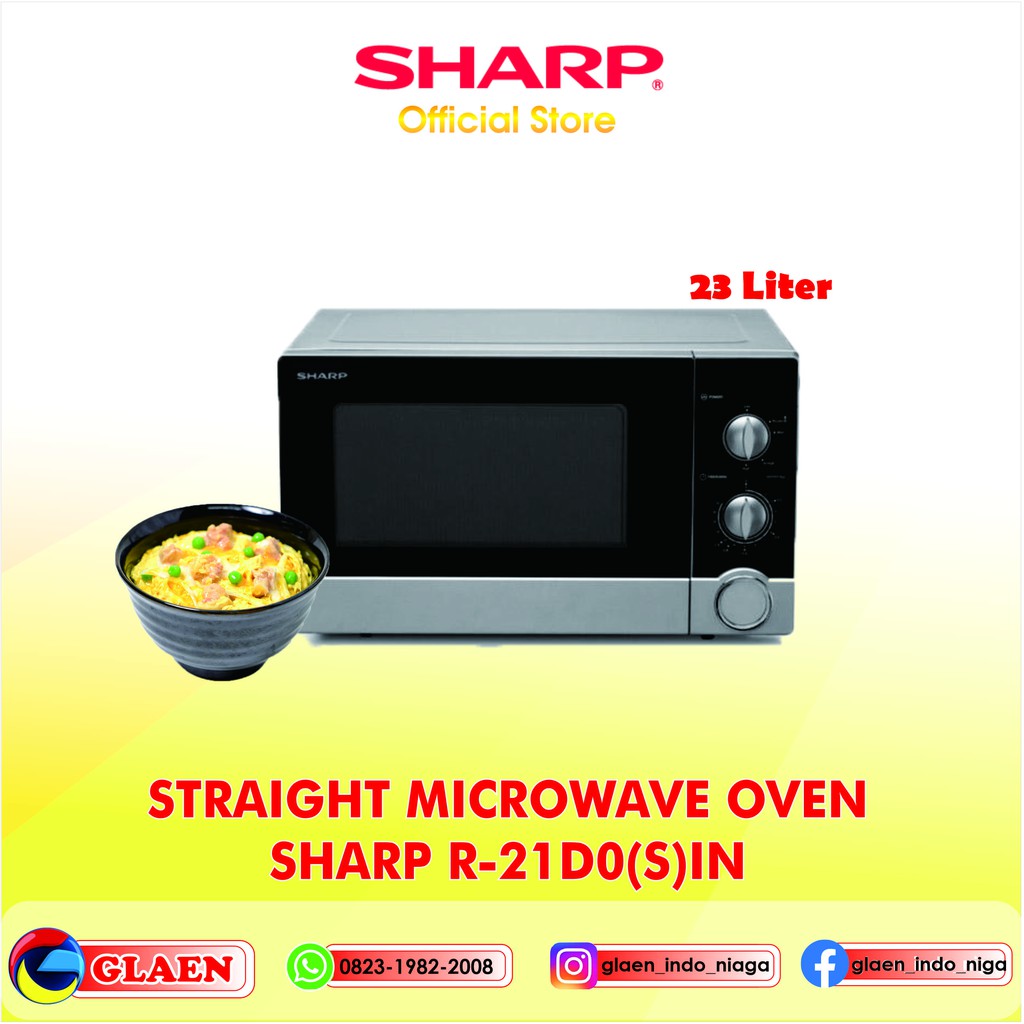 Microwave oven Sharp 23 Liter 450 watt | Oven Listrik Sharp R-21DO(S)IN