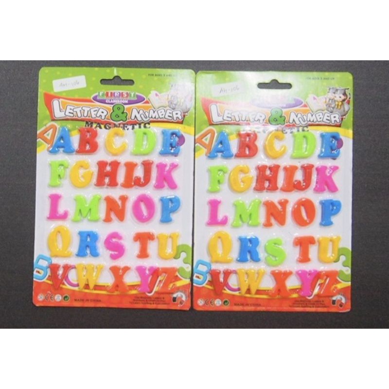 MAGNETIC LETTER and NUMBER/TEMPELAN KULKAS/MAINAN EDUKASI MAGNET-1