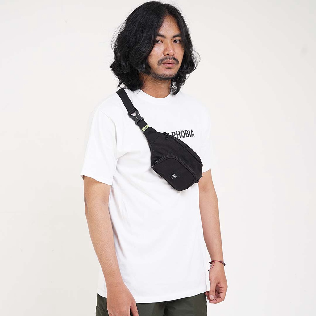 Whoopculture &quot;Ringkless&quot; Black Canvas Waistbag