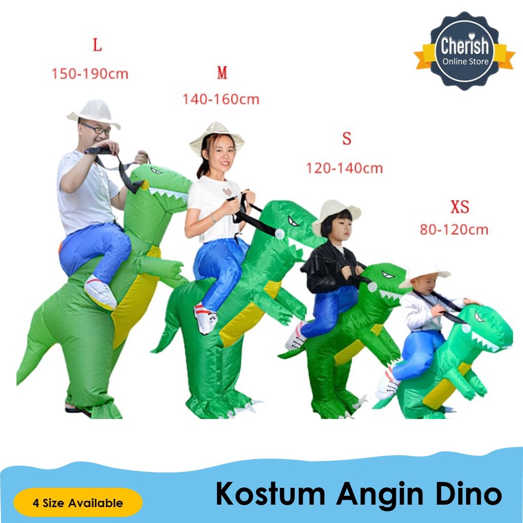 Kostum Angin Dinosaurus / inflatable costume / Cosplay Kostum Pesta