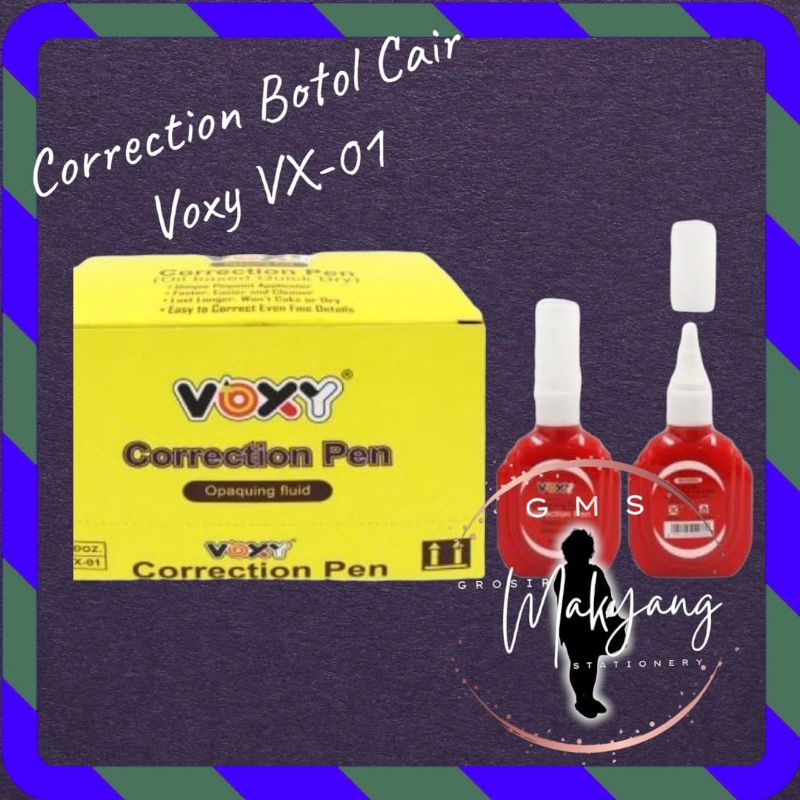 

Tip Ex Botol Cair(Pcs)/Stipo/Correction/Tipe X/corr pen/Penghapus VOXY VX-01