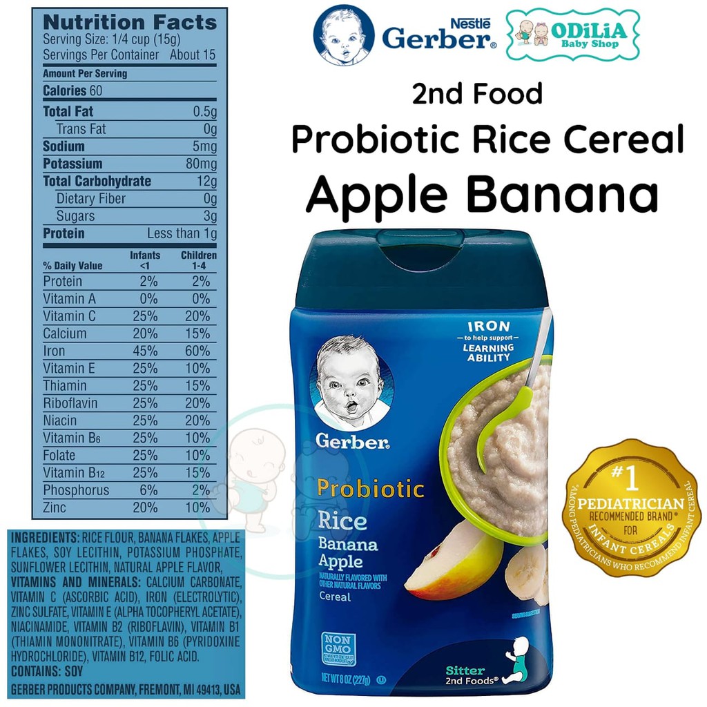 gerber flavored rice cereal