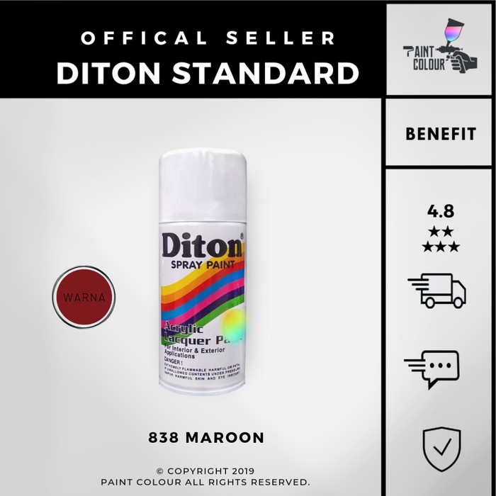 Diton 838 Maroon Cat Semprot/Pylox/Samurai Motor/Helm/Gundam