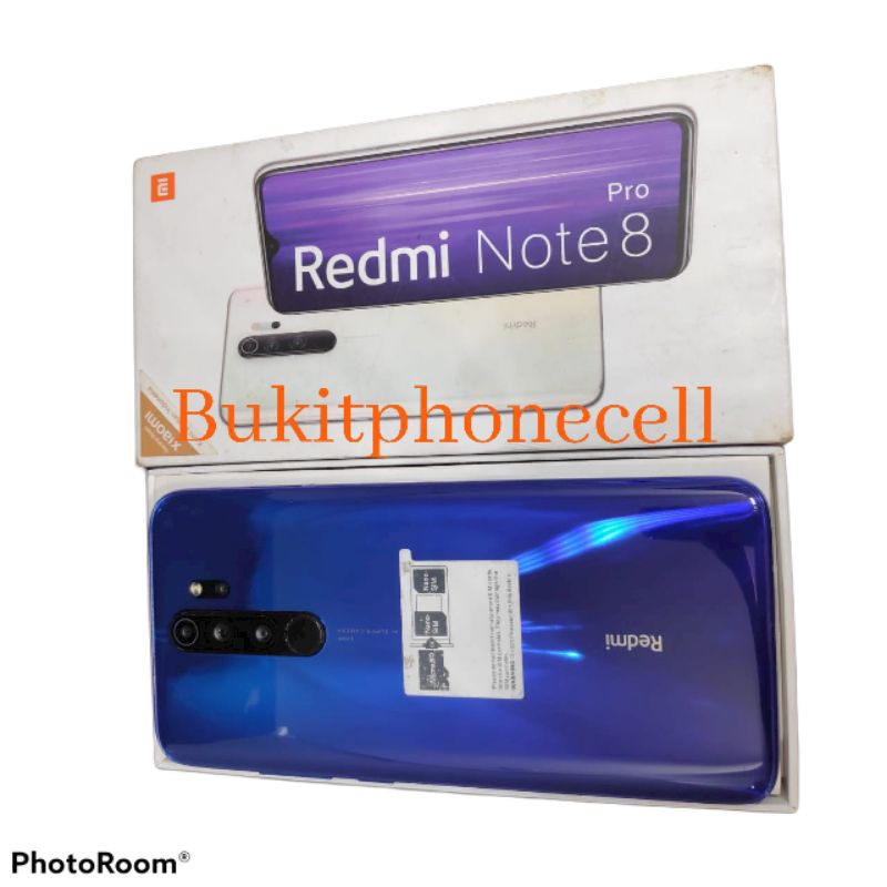 Redmi Note 8 pro 6/128 Biru Bekas,Seken,Second