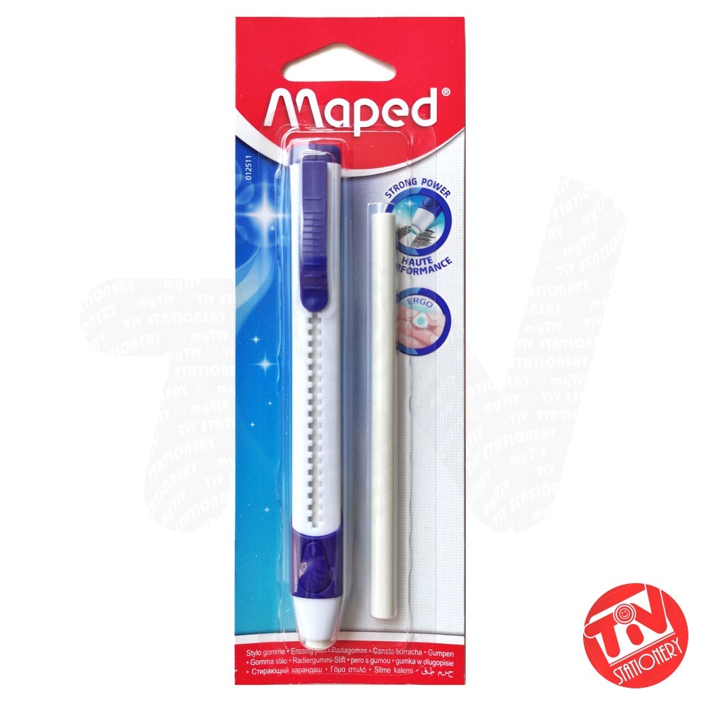 

Penghapus Retractable / Mekanik Maped Circular gom Pen (+Refill)