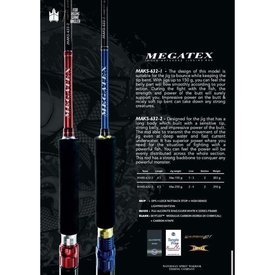 TRIDENTECH MEGATEX MAKS 632-1 / 632-2 ROD TRIDENTECH MEGATEX