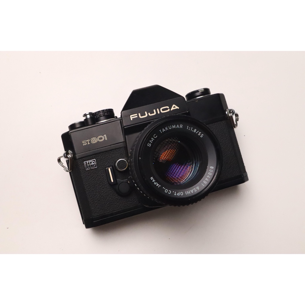 Kamera Analog Fujica ST801 kit 55mm f1.8 SMC Takumar Mulus Normal 