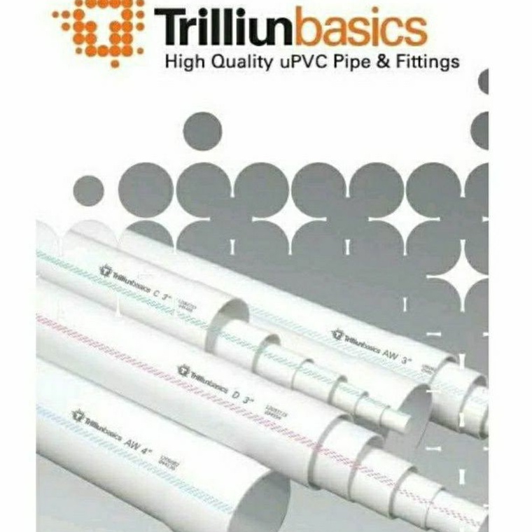 Pipa PVC 2 1/2" Inch Paralon Trilliun Basic AW