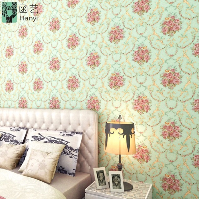 Wallpaper Dinding / Wallpaper Sticker Batik Tosca Shabby