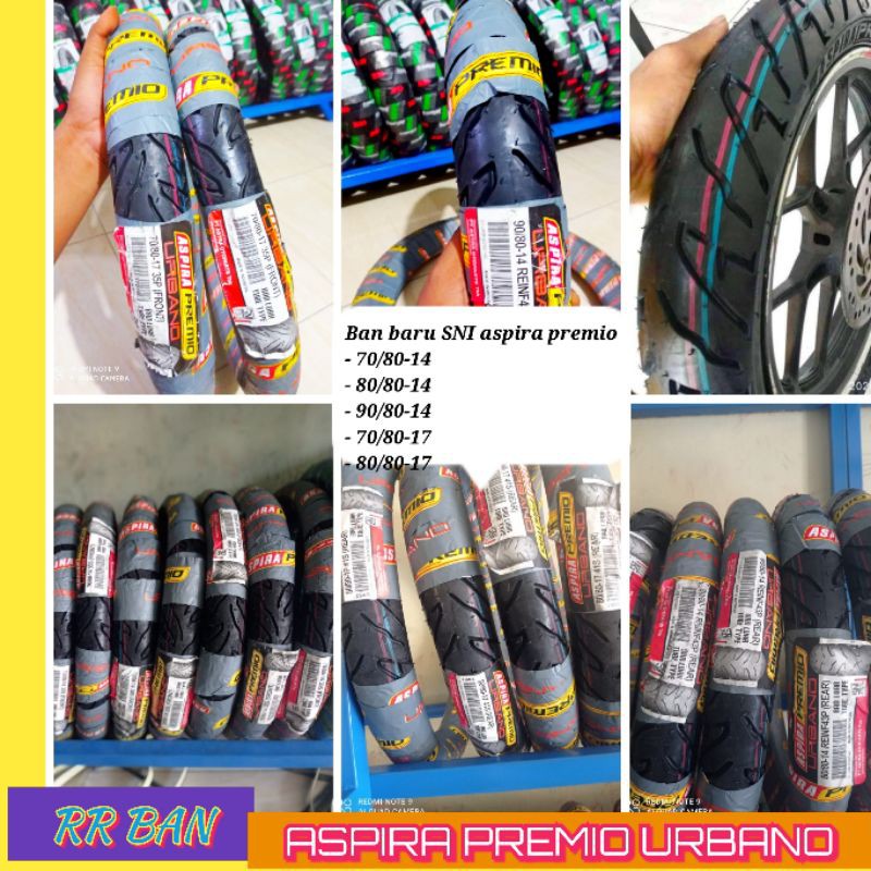 ban motor aspira premio urbano 70/80-14 80/80-14 90/80-14 70/80-17 80/80-17 ban metik ban bebek aspi