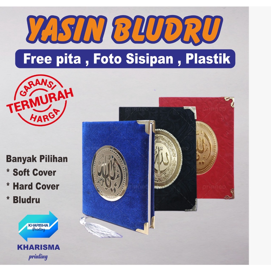 BUKU YASIN DAN TAHLIL CUSTOM COVER BLUDRU FREE SISIPAN PHOTO