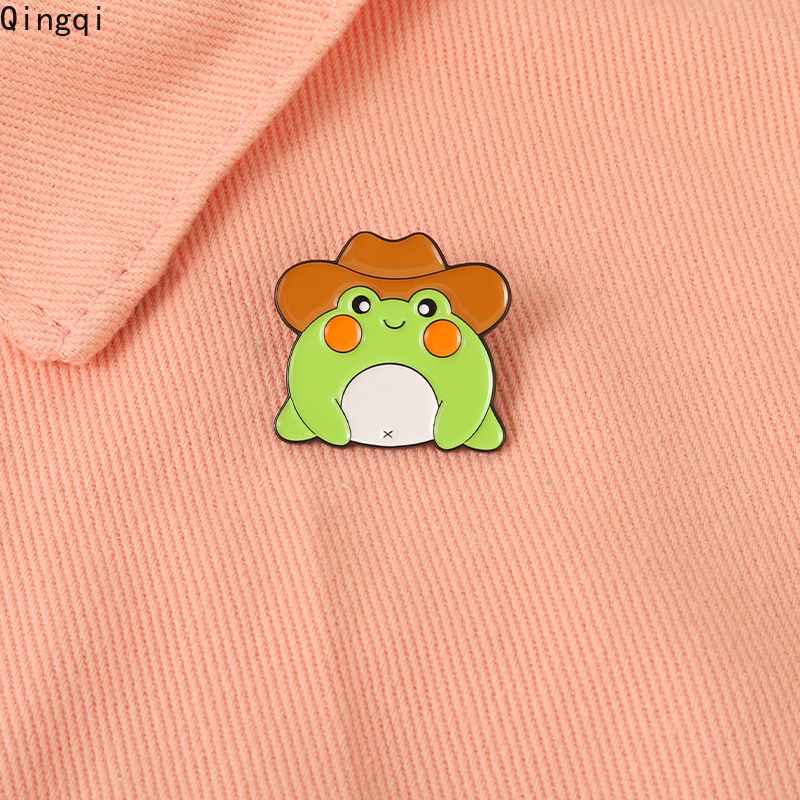 Bros Pin Enamel Desain Hewan Katak Lucu Untuk Anak