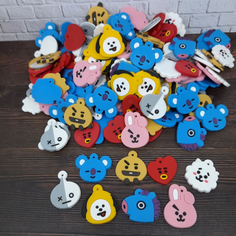 BANDUL BTS/BT21 BANDUL FLAT UNTUK GANTUNGAN KUNCI / KEYCHAIN MINIMAL ORDER 10.000 TIDAK TERMASUK ONGKIR