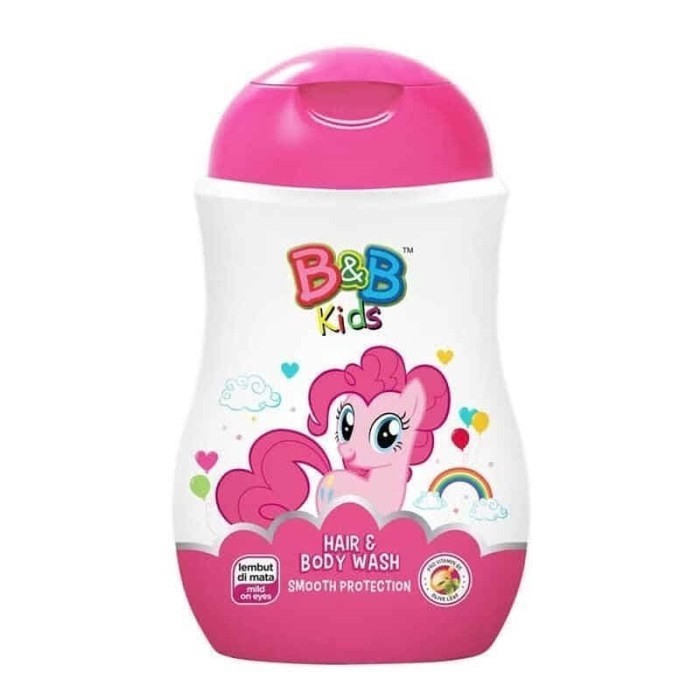 B&amp;B HBW Smooth Pinkie Rainbow Botol 280ml - B&amp;B Shampo dan Sabun Mandi