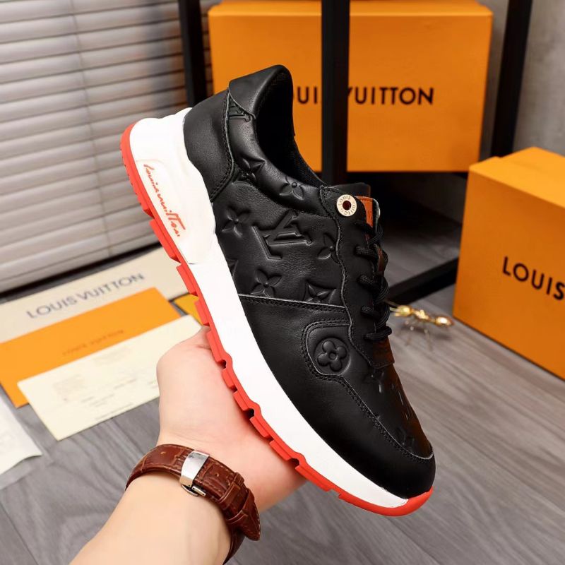 sepatu pria cowok lv sneaker mirror quality lou is vuitton shoes terbaru new branded terlaris