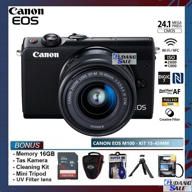 Jual New Kamera Canon Eos M Lensa Kit Mm Is Stm Wifi