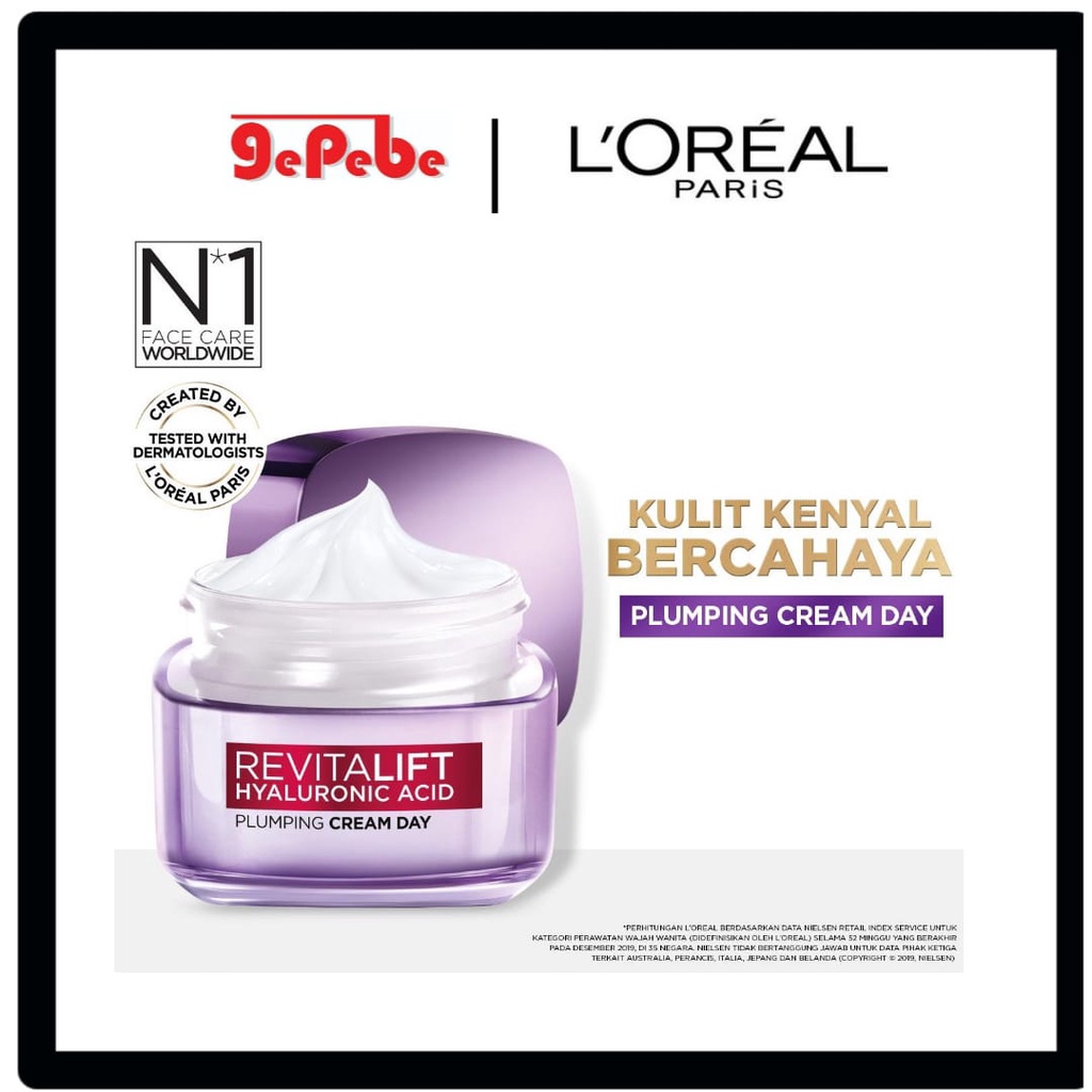 BARU! LOREAL PARIS HYALURONIC ACID DAY CREAM-50ML