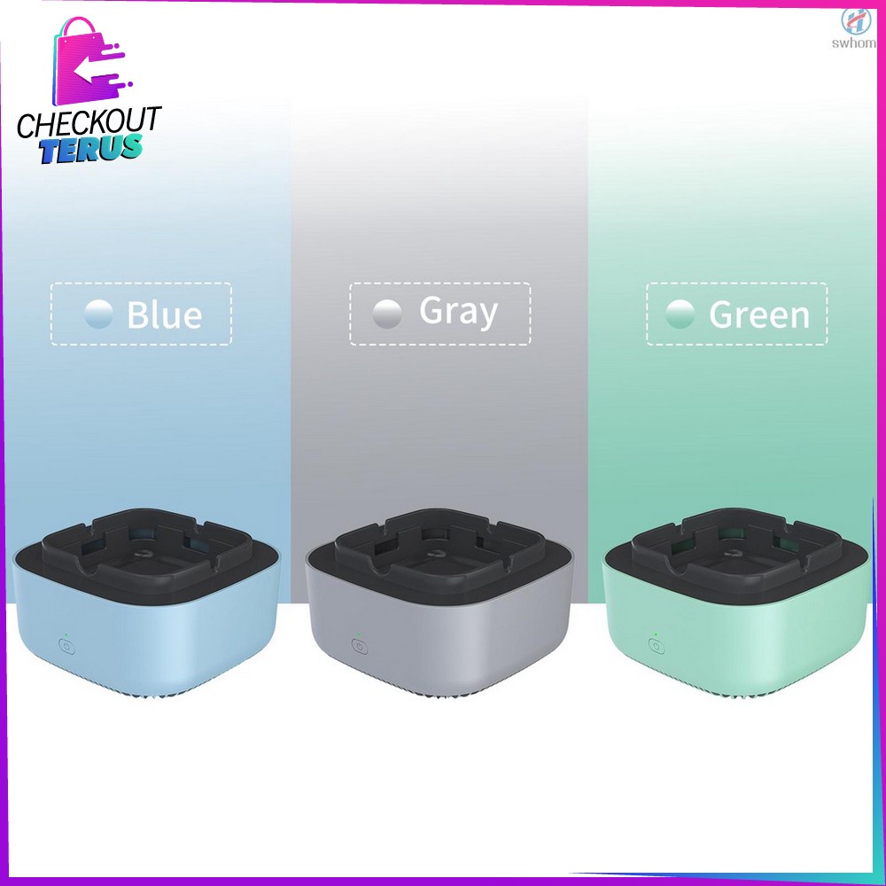 CT C509 Asbak Tempat Abu Rokok Otomatis Tanpa Asap Multifungsi Pembersih Udara Ion Negatif Purifier Smoke Ashtray Cleaner