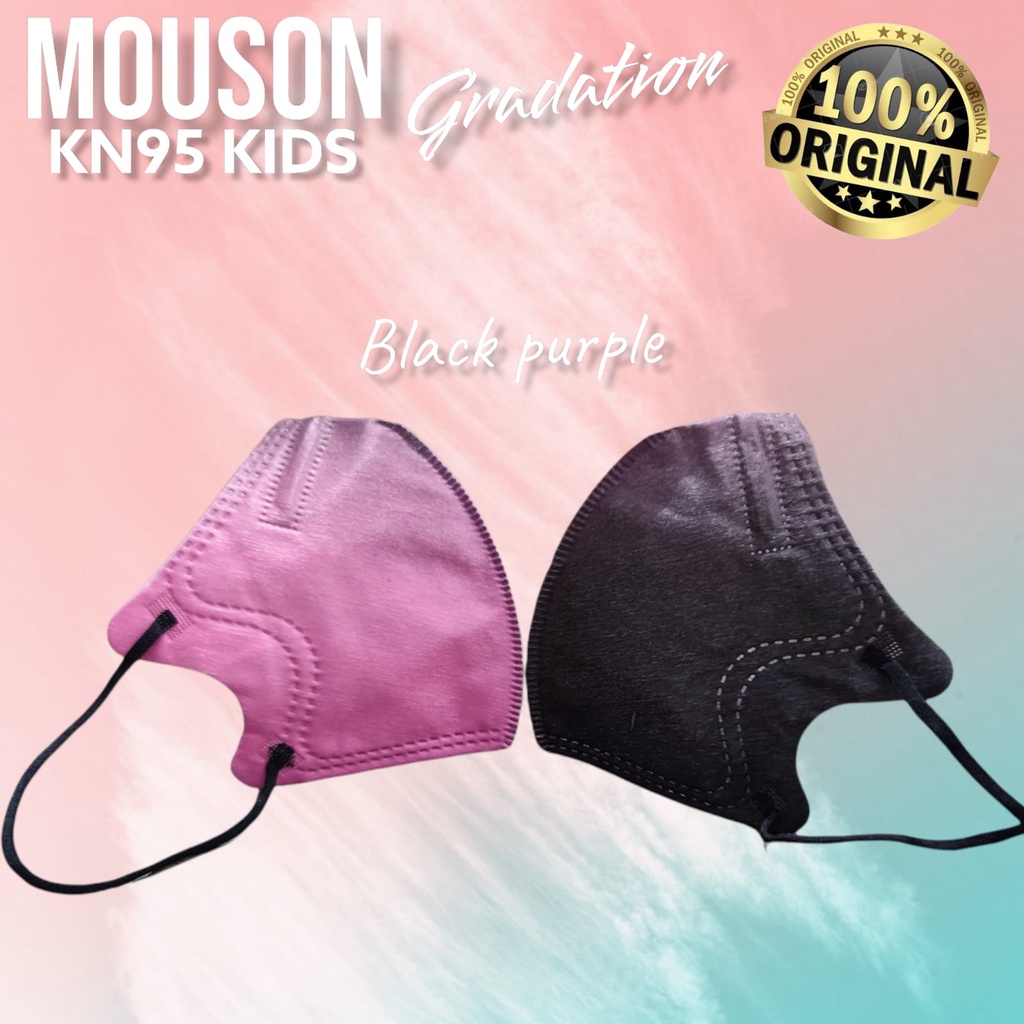 KIDS KN95 MOUSON GRADATION - MASKER KN95 KF94 ANAK MOUSON GRADASI 4PLY ORIGINAL