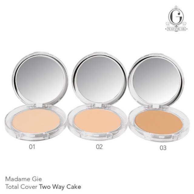 MADAME GIE Total Cover BB Two Way Cake - Tersedia bentuk Refill