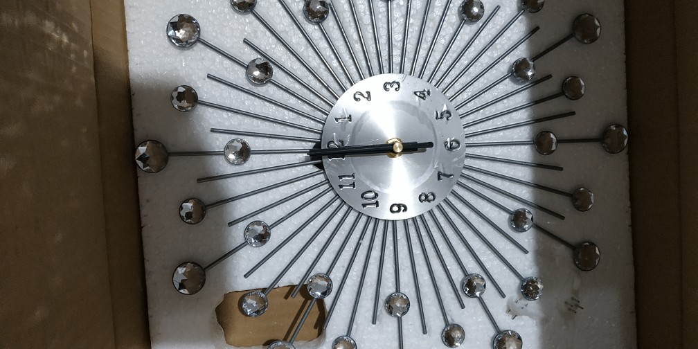 Jam Dinding Unik Model Luxury Diamond | Diamond Wall Clock 3d