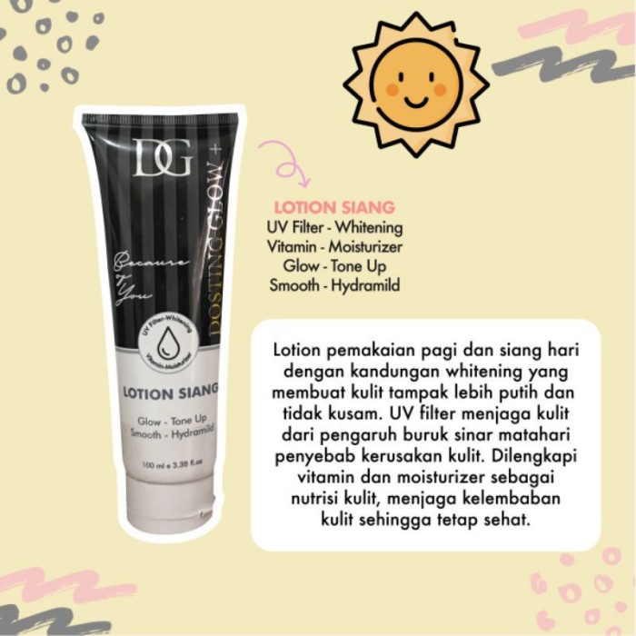 READY STOCK ~ Hand Body Lotion Dosting Glow Siang Malam - DOSTING SIANG