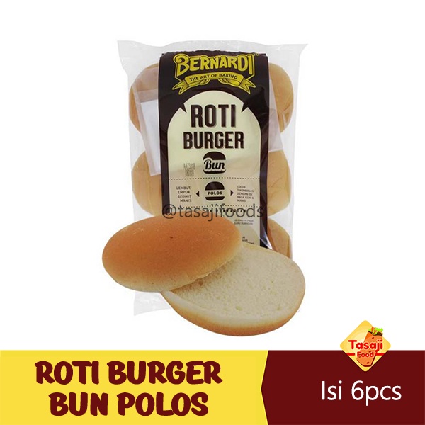 Roti Burger Bun Polos Tanpa Wijen