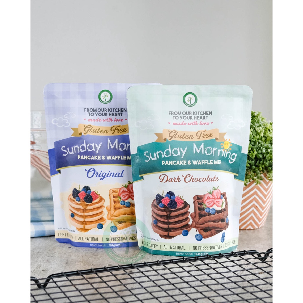 

PROMO BUNDLING GLUTEN FREE SUNDAY MORNING PANCAKE ORIGINAL DAN CHOCO