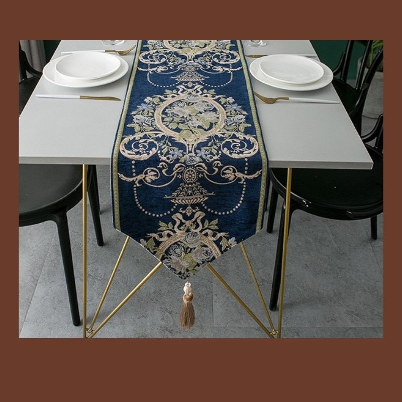 Table Runner/Taplak Meja Tamu/Taplak Meja Makan Minimalis Modern Desain Eropa Utara Varian 13