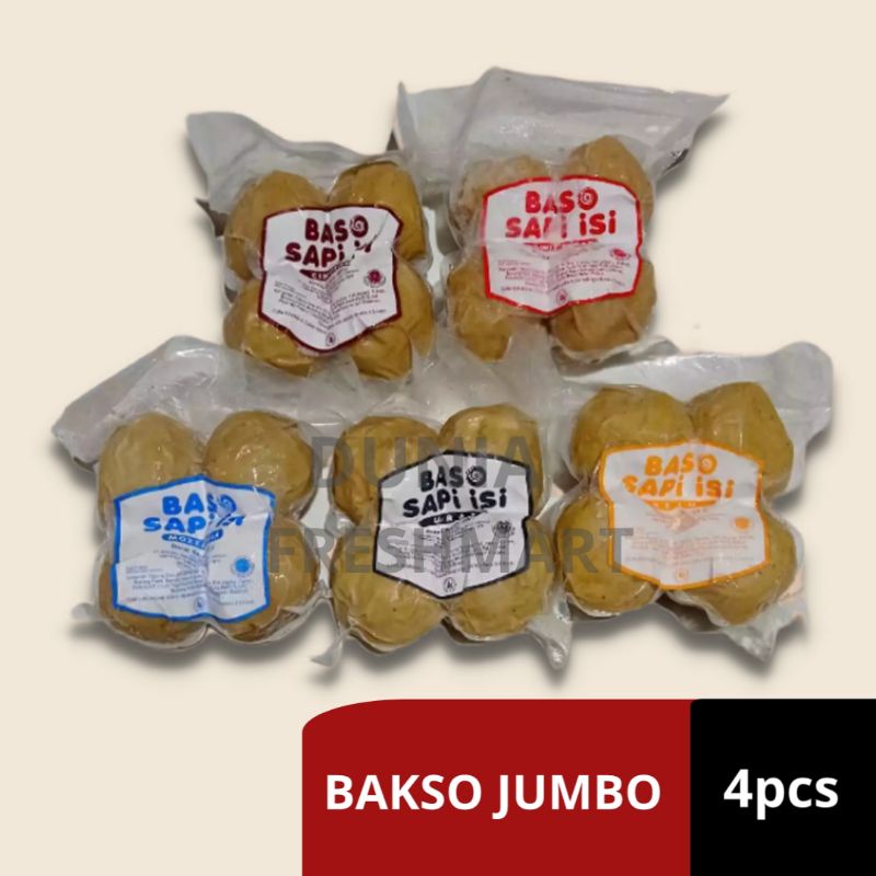 

BAKSO SAPI JUMBO BAKSO TENNIS ISI CINCANG, URAT, RAWITPEDAS, MOZARELLA, KEJU ISI 4BUTIR BASO SAPI BAKSO SAPI BASO JUMBO