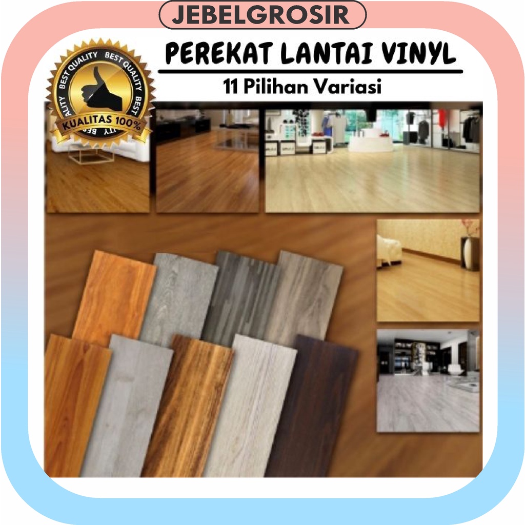 Jebelgrosir 508 COD Vinyl Lantai Stiker Vinil vynil parket lantai motif kayu