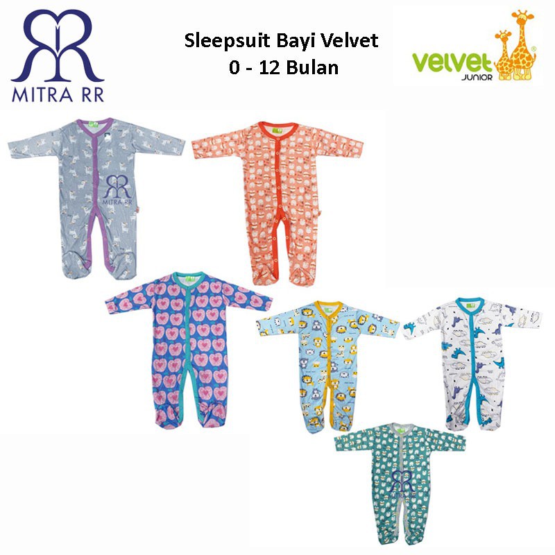 Velvet Dreamwear Dream Wear Sleepsuit - Jumper Baby Bayi | Baju Tidur Bayi