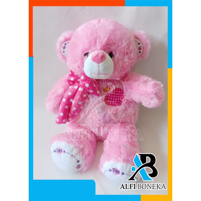 [ BISA BAYAR DI TEMPAT ] Boneka Teddy Bear L Syal Bahan Rasfur - Boneka Mainan Anak Perempuan Murah