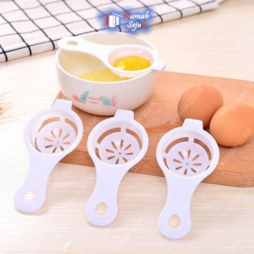 Alat Pemisah Kuning dan Putih Telur Sendok baking dapur pegangan Gagang Egg White Yellow Separator