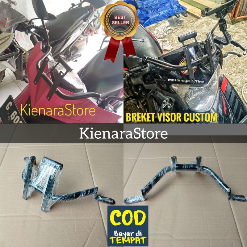 Breket Visor Dudukan Visor Motor Yamaha Mio | MX | Aerox | Fino | Beat Street | Beat New
