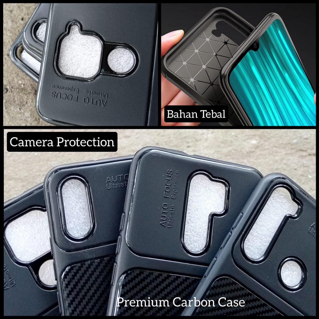 Case Redmi Note 8 9 Pro Redmi 9 9A Auto Focus Carbon Elegant Premium Black