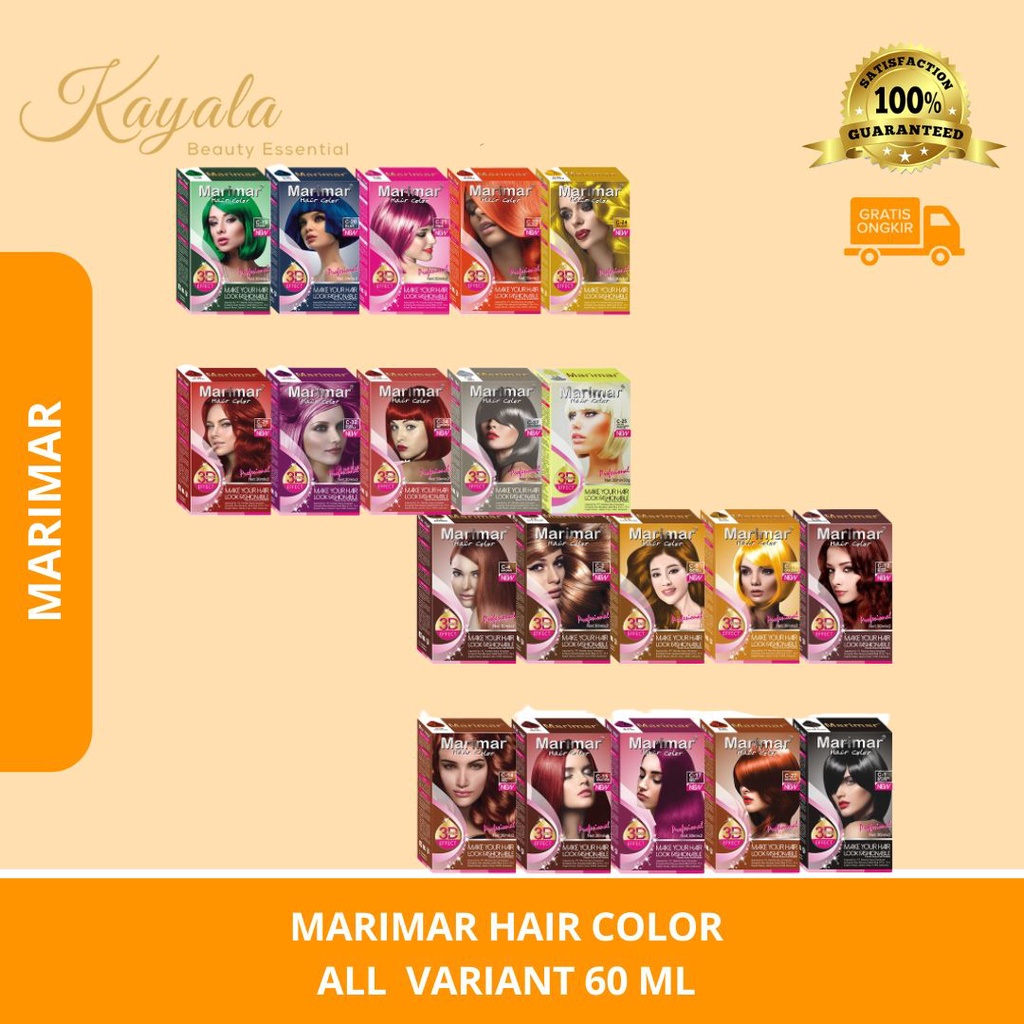 MARIMAR HAIR COLOR - SEMIR RAMBUT MARIMAR - PEWARNA RAMBUT MARIMAR - CAT RAMBUT - BLEACHING RAMBUT M