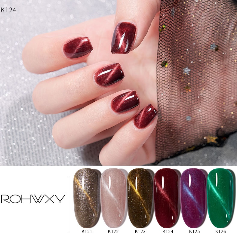 (51-100)  ROHWXY READY JKT uv soak off gel polish 7.3ml kutek gel polish cat eyes mata kucing / Kutek / Cat Kuku/ Gel polish/ Kutek UV Gel/Kutek Gel UV