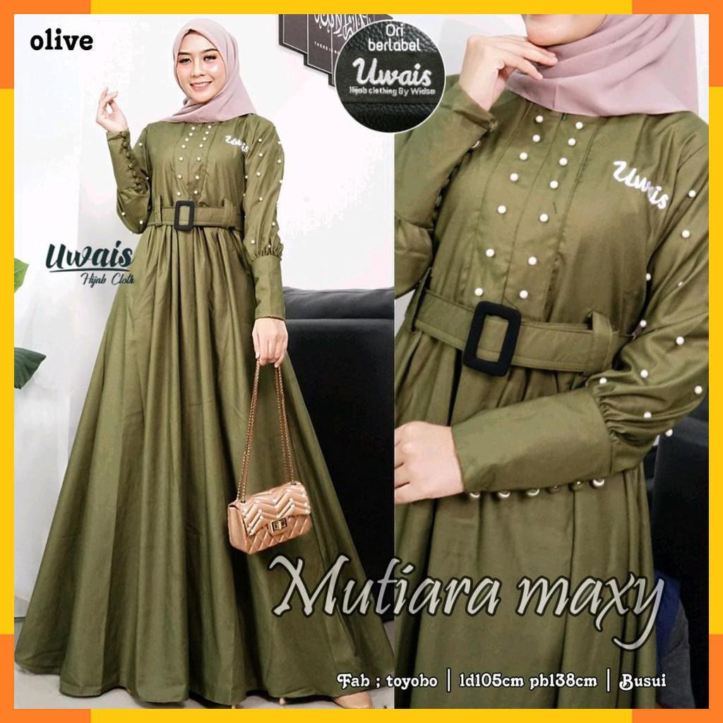 DRESS GAMIS. MUTIARA MAXY. FASHION MUSLIM WANITA. BY UWAIS