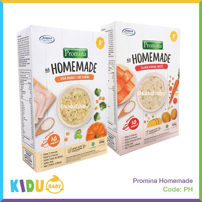 Promina Homemade Makanan Pendamping Asi Bubur Tim Bayi MPASI Kidu Baby