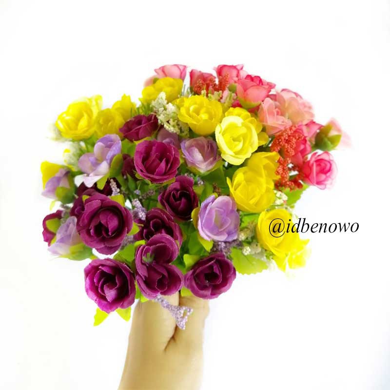 Bunga Artificial Bunga Mawar utk Dekorasi Hiasan dan Buket Wedding - Bunga Rose - AF10-3