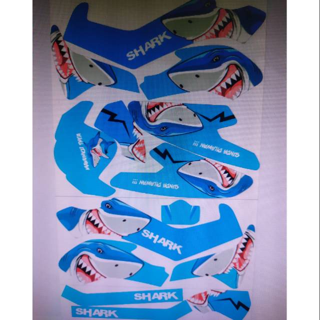 Nmax decal full body. Hiu biru