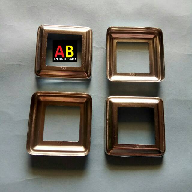 Flange Ring Kotak 4cm x 4cm Stainless Steel 201